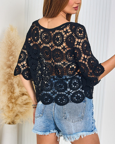 Royalfashion Chemisier en dentelle pour femme