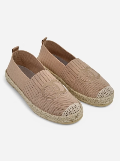 Espadrilles pour femmes Callisto marron clair talon plat cuir écologique