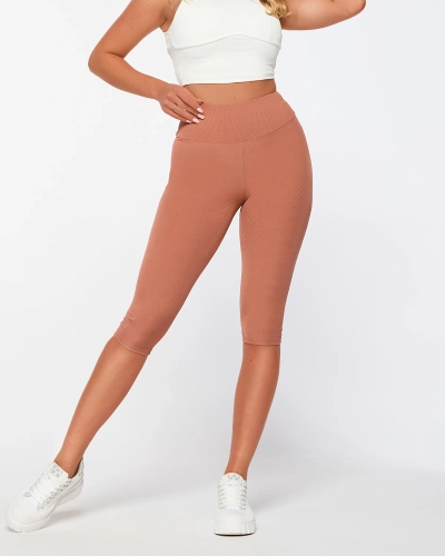Leggings cyclistes côtelés pour femmes - Vêtements