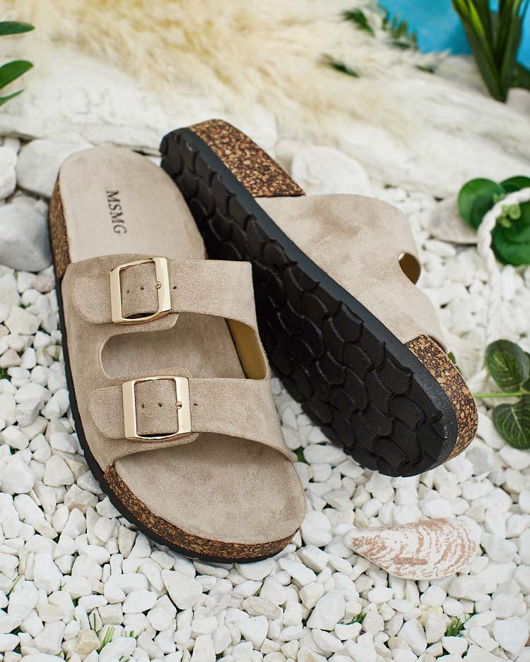 Royalfashion Tongs femme à boucles Foumy