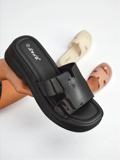 Royalfashion Sandales pour femmes à semelle épaisse Nova Gloss