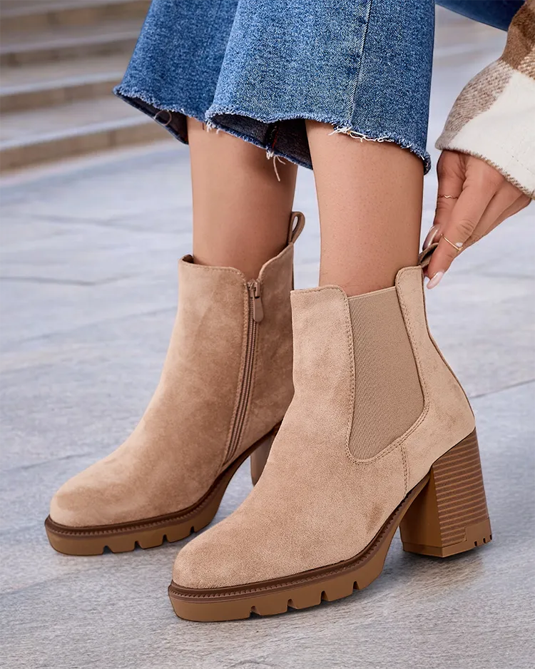 Royalfashion Bottes à talon aiguille Timoxo pour femme