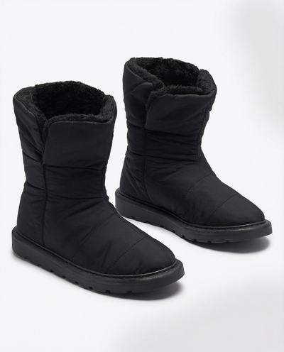 Luna Elegante Bottines d'Hiver Noires