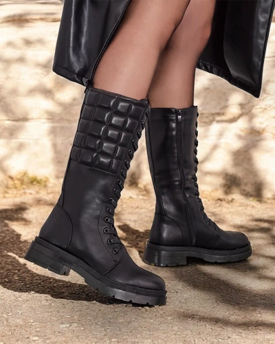 Bottes à lacets pour femmes Royalfashion Ominoc
