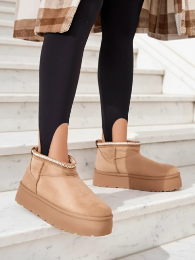 Royalfashion Bottes courtes pour femmes a'la bottes de neige Xoalla