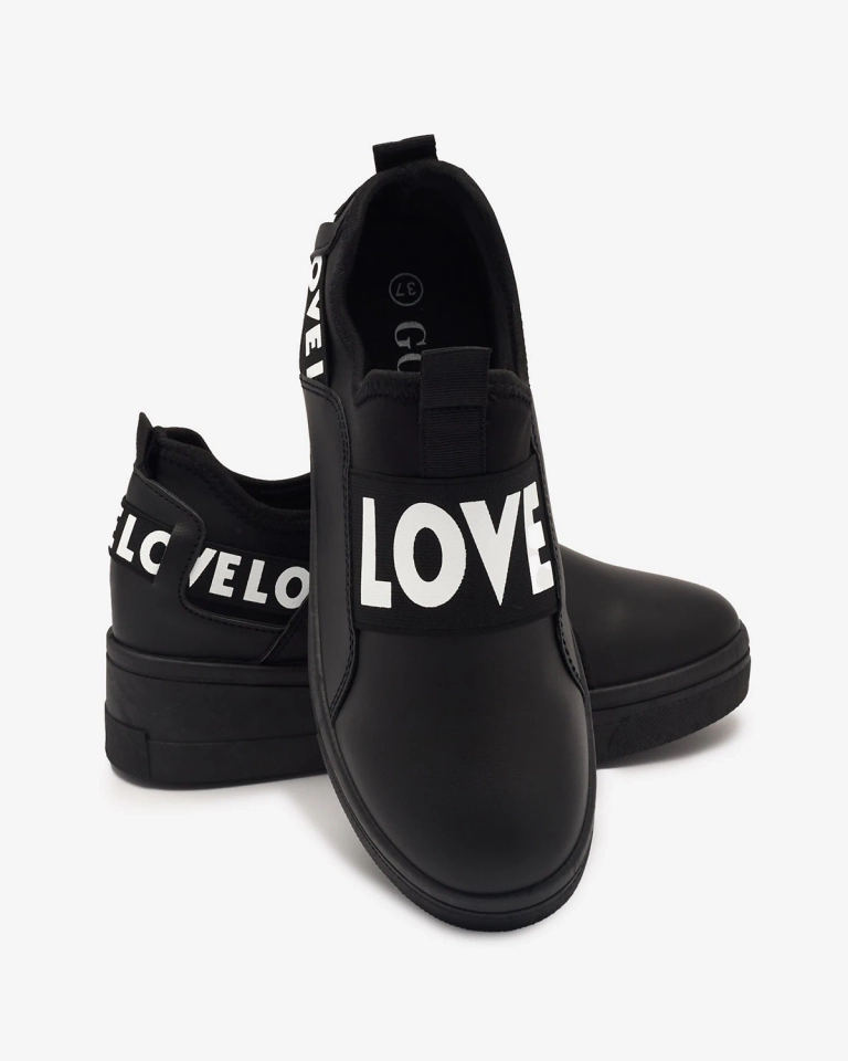 Chaussures de sport noires à ancre cachée pour femmes Dasesa- Footwear