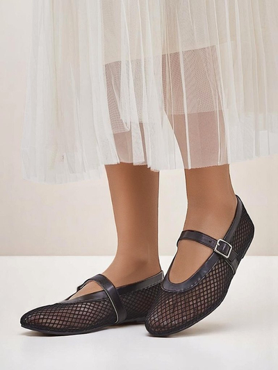 Royalfashion Ballerines ajourées pour femmes à bride Naommi