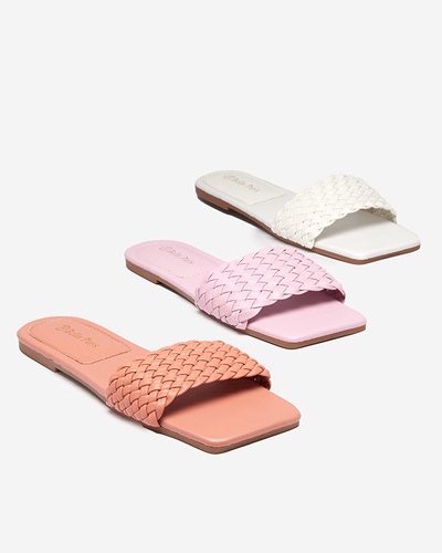 Chaussons femme corail à galon tressé Netyka - Footwear