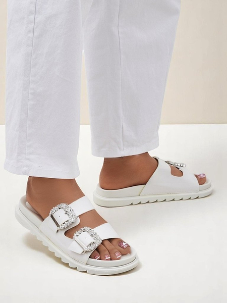 Royalfashion mules pour femmes à boucles Mrs Aurora