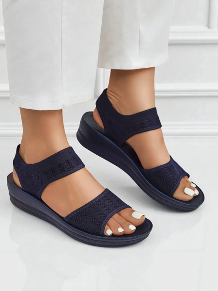 Royalfashion Sandales pour femmes à semelle épaisse Viva Flex II