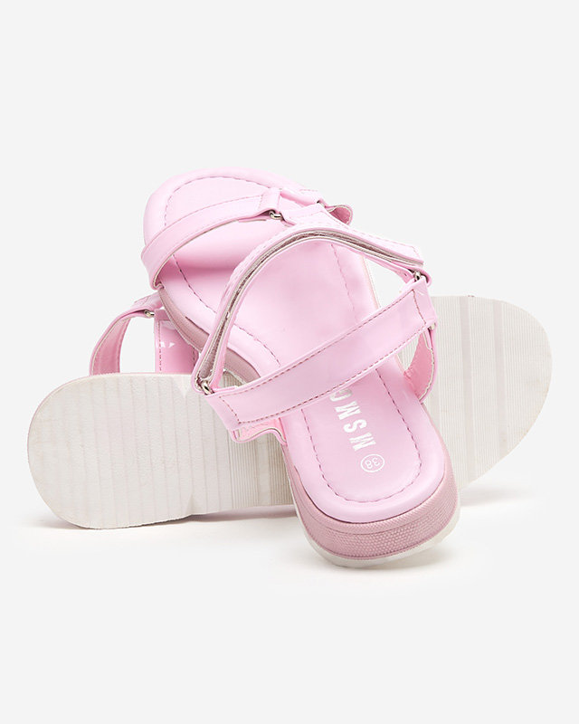 Hereris violet sandales plates pour femmes - Footwear