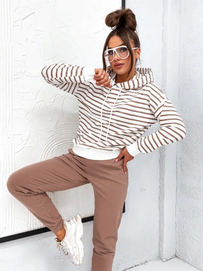Ensemble de survêtement rayé Royalfashion pour femmes