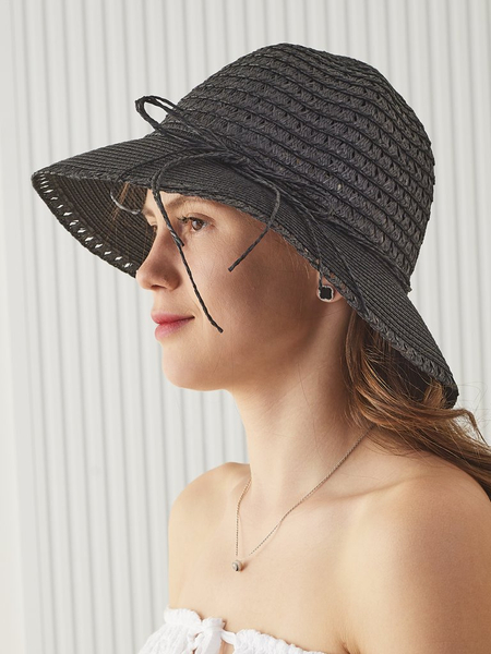 Chapeau de paille pour femme Royalfashion Chapeau de paille doux