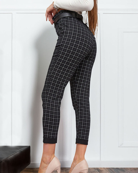 Royalfashion Pantalon à carreaux pour femme