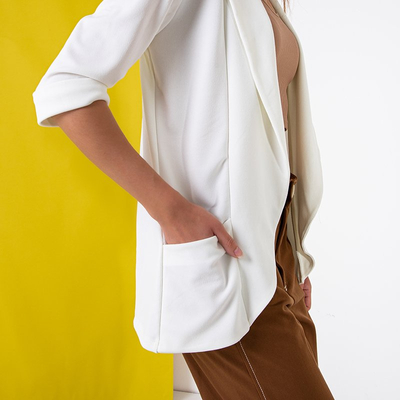 Cape blanche pour femme sans fermeture - Vêtements