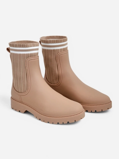 Bottes de pluie Royalfashion pour femmes avec un insert en tissu plus haut Scarlesa
