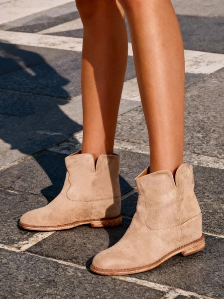 Bottes Royalfashion style cowboy sur un coin couvert Blueston