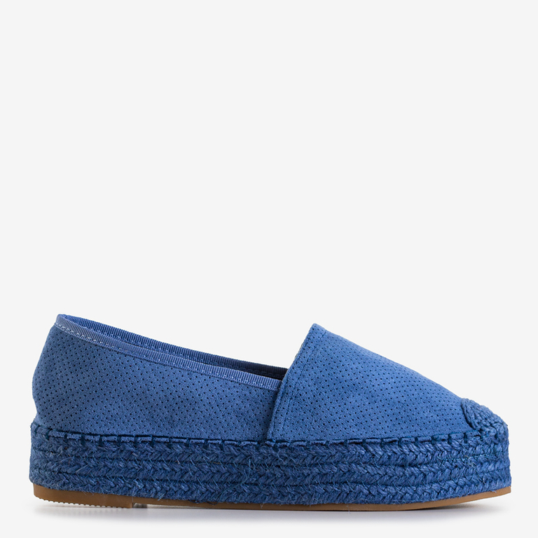 Espadrilles bleues pour femmes sur la plateforme Alruna - Footwear
