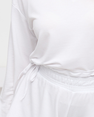 Ensemble survêtement de sport femme blanc - Vêtements