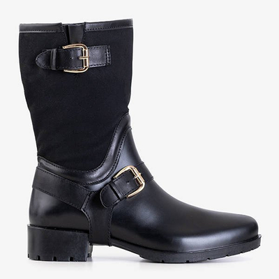 Bottes noires pour femmes a'la galoshes Graca - Footwear