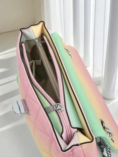 Royalfashion Petit sac à main pour femme en cuir écologique ombré Sophie Rose