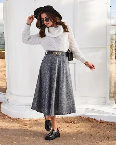 Jupe midi pour femme de Royalfashion