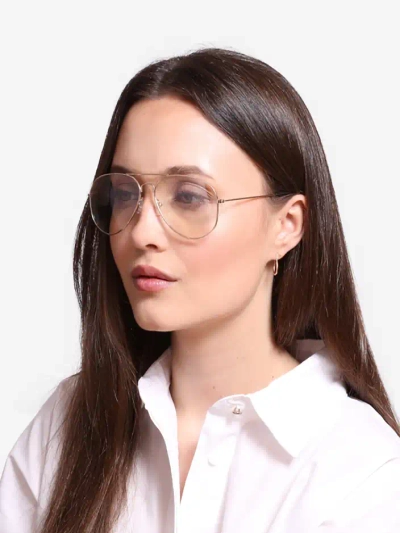 Lunettes de soleil Royalfashion transparentes dans un cadre argenté
