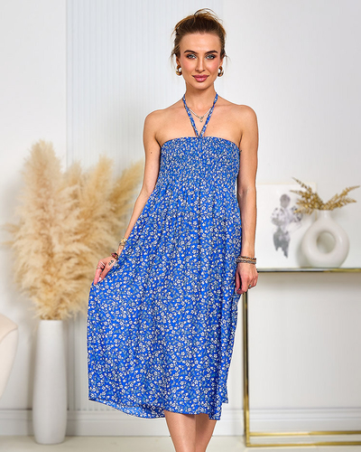 Royalfashion Robe imprimée longueur genou pour femme