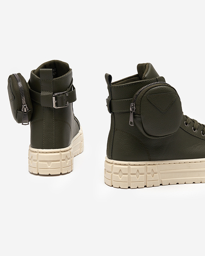 OUTLET Chaussures de sport pour femmes vertes avec cuir écologique Kolib - Footwear