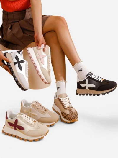 Royalfashion Baskets de sport pour femmes sur une semelle plus épaisse Aloqa