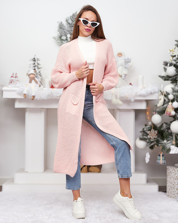 Royalfashion Pull-over rose pour femme