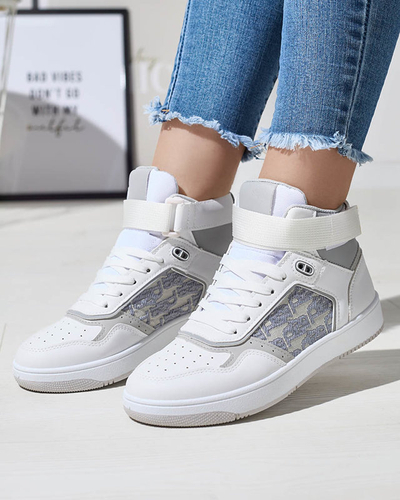 Baskets montantes Xosa blanches pour femmes - Chaussures