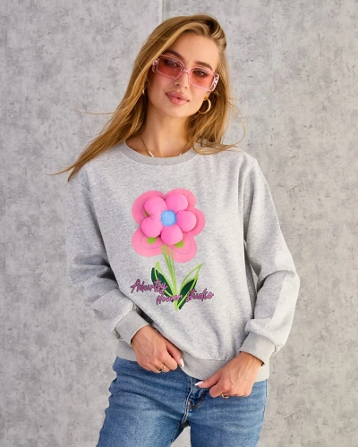 Royalfashion Sweat mince imprimé pour femme