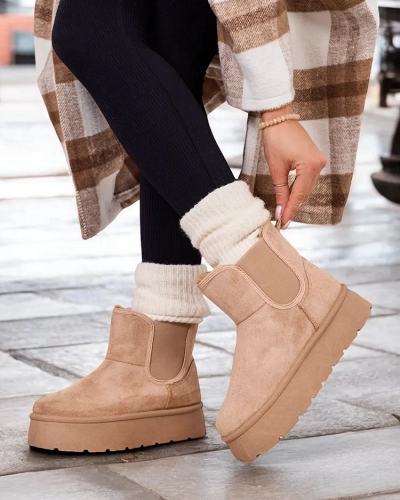 Royalfashion Bottes courtes Nomas a'la bottes de neige pour femmes