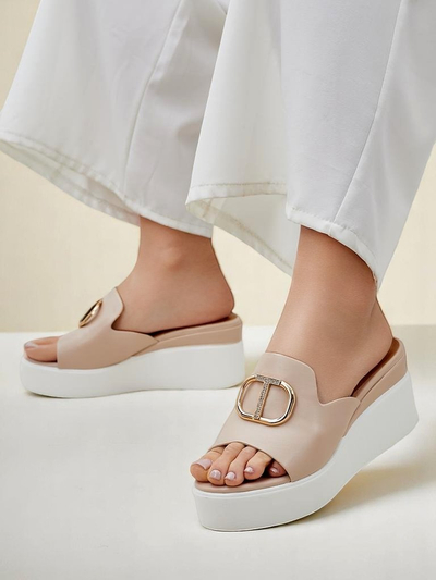 Royalfashion sandales compensées pour femmes Daffin