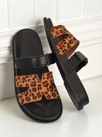 Royalfashion Chaussons pour femmes en cuir écologique FlexiComfi