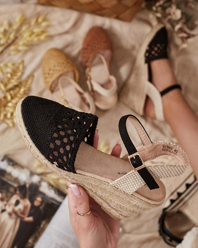 Royalfashion Espadrilles à talon Sintoles pour femme