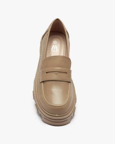 Mocassins marron clair pour femme sur semelle solide Desika - Footwear