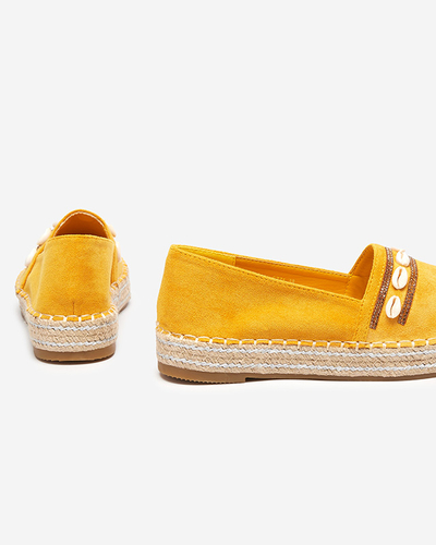 Espadrilles femme moutarde à coques Amidoz - Chaussures