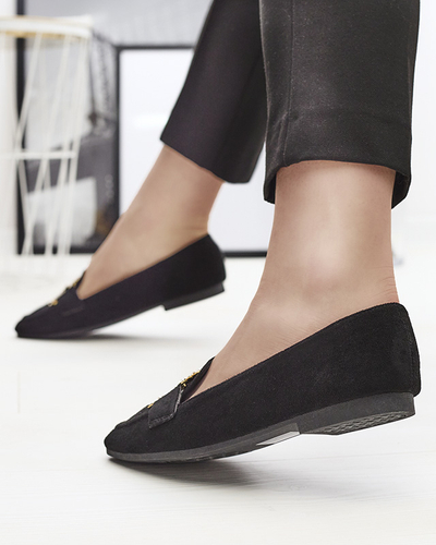 Mocassins noirs pour femmes Jaorica- Footwear