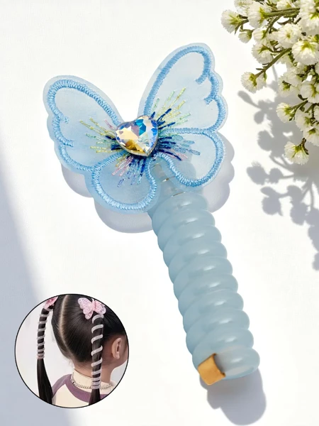 Royalfashion Chouchou à ressort avec papillon Spring Butterfly