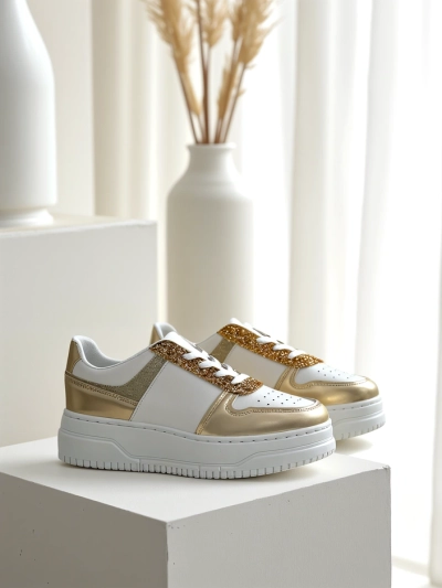Baskets Royalfashion pour femmes avec paillettes Qisofi