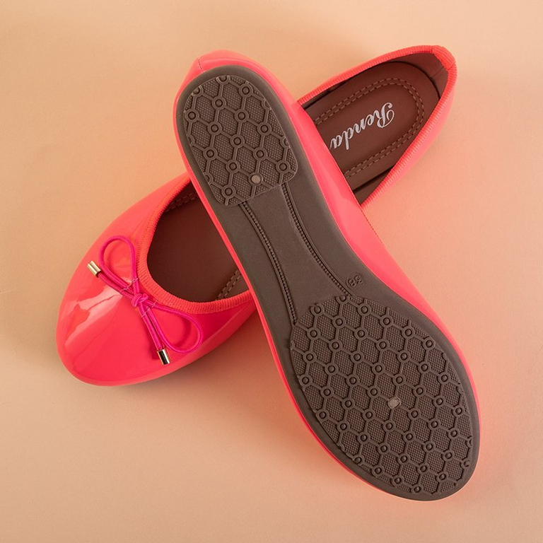 OUTLET Ballerines Suzzi vernies rose fluo pour femmes - Chaussures