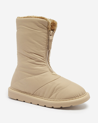 OUTLET Bottes pour femmes marron clair a'la bottes de neige Tirigga- Footwear