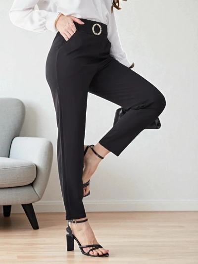Pantalon Bella Melodia de Couleur Noire
