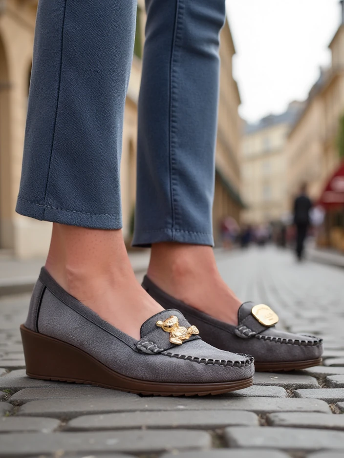 Mocassins Royalfashion pour femmes sur un petit talon Mollan