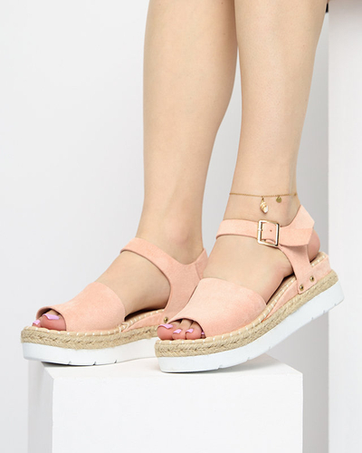 OUTLET Sandales compensées roses pour femme Setovia - Footwear