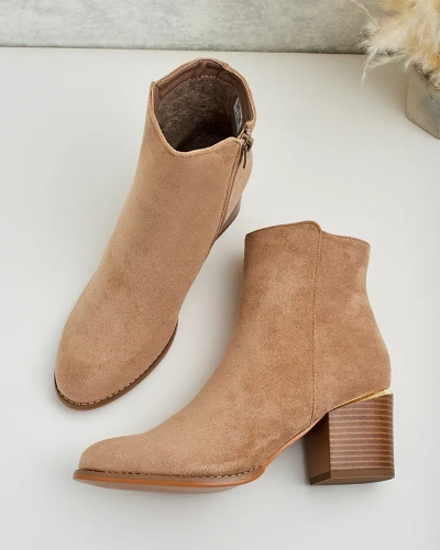 Royalfashion Bottes basses à talon aiguille pour femmes Traestra