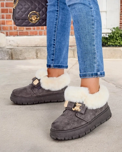 Royalfashion Bottes courtes pour femmes a'la bottes de neige Dobis