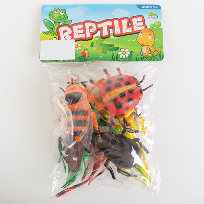 Reptiles vers un ensemble d'animaux en caoutchouc 8 pièces - Jouets